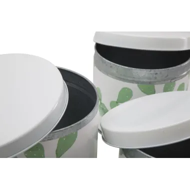 Zestawy Puszek Kaktus 3 szt. Ø 15x13,5-14x11,5-12,5x10 cm MIN 2